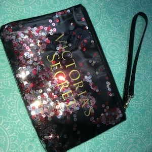 Victoria Secret Wrist Clutch/ Makeup Bag